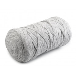 Textilstrickgarn 250g hellgrau melange 125m